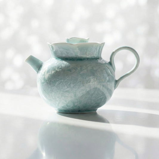 Crystalline Glaze Ceramic Lace Teapot