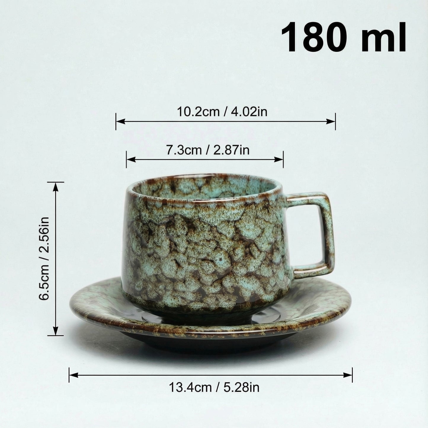 Jade | Flambé Glaze Coffee Cup