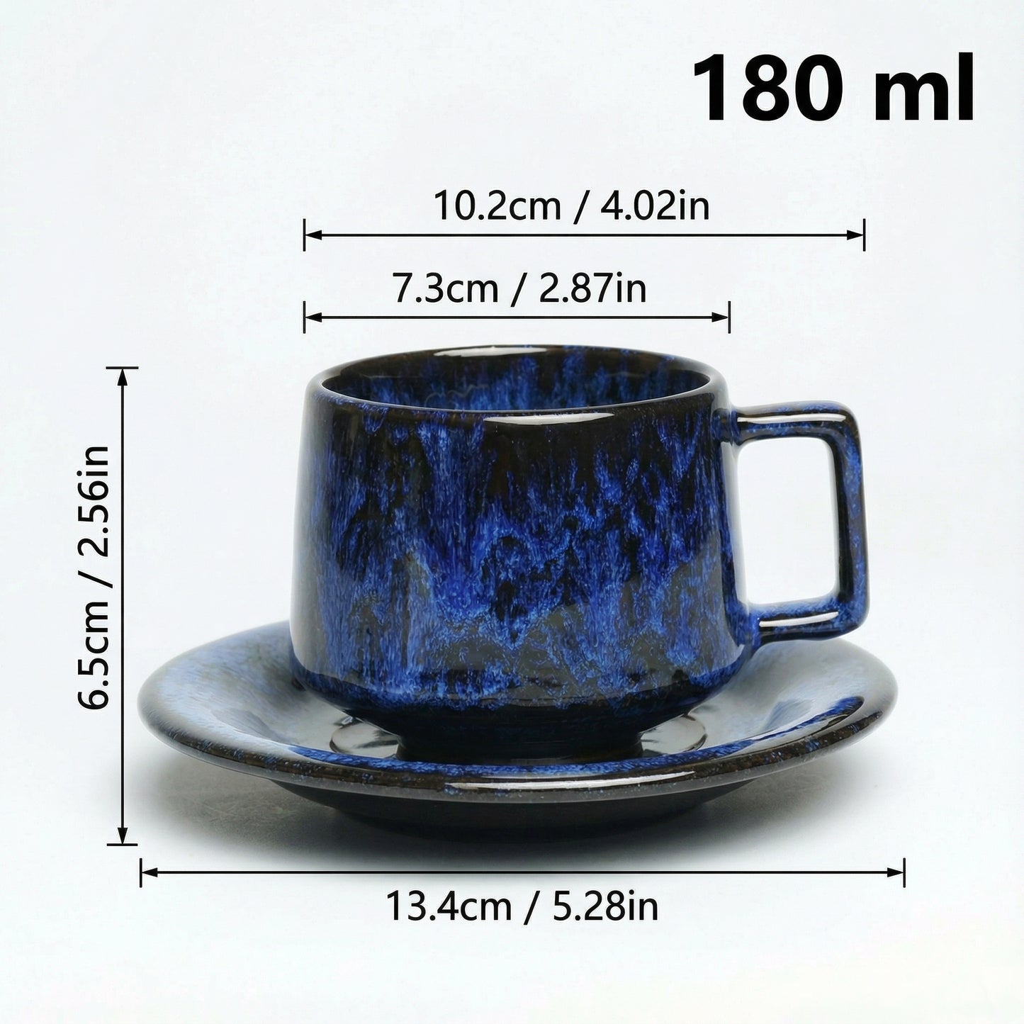 Obsidian | Flambé Glaze Coffee Cup
