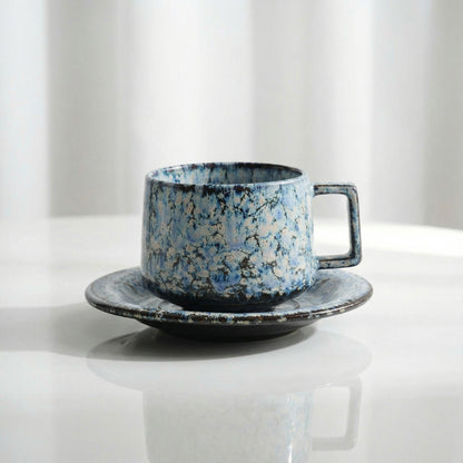 Aquamarine | Flambé Glaze Coffee Cup