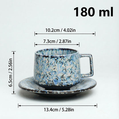 Aquamarine | Flambé Glaze Coffee Cup