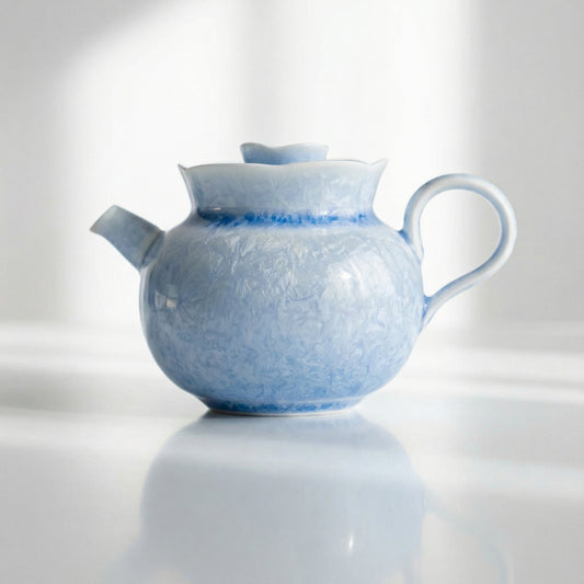 Crystalline Glaze Ceramic Lace Teapot