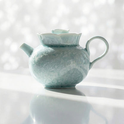 Crystalline Glaze Ceramic Lace Teapot