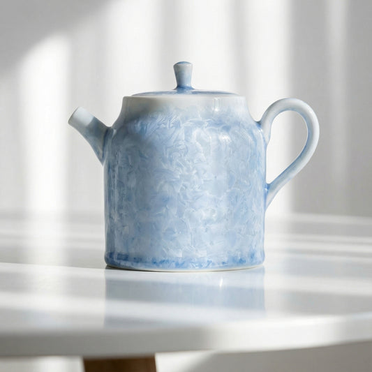 Crystalline Glaze Ceramic Siting Teapot