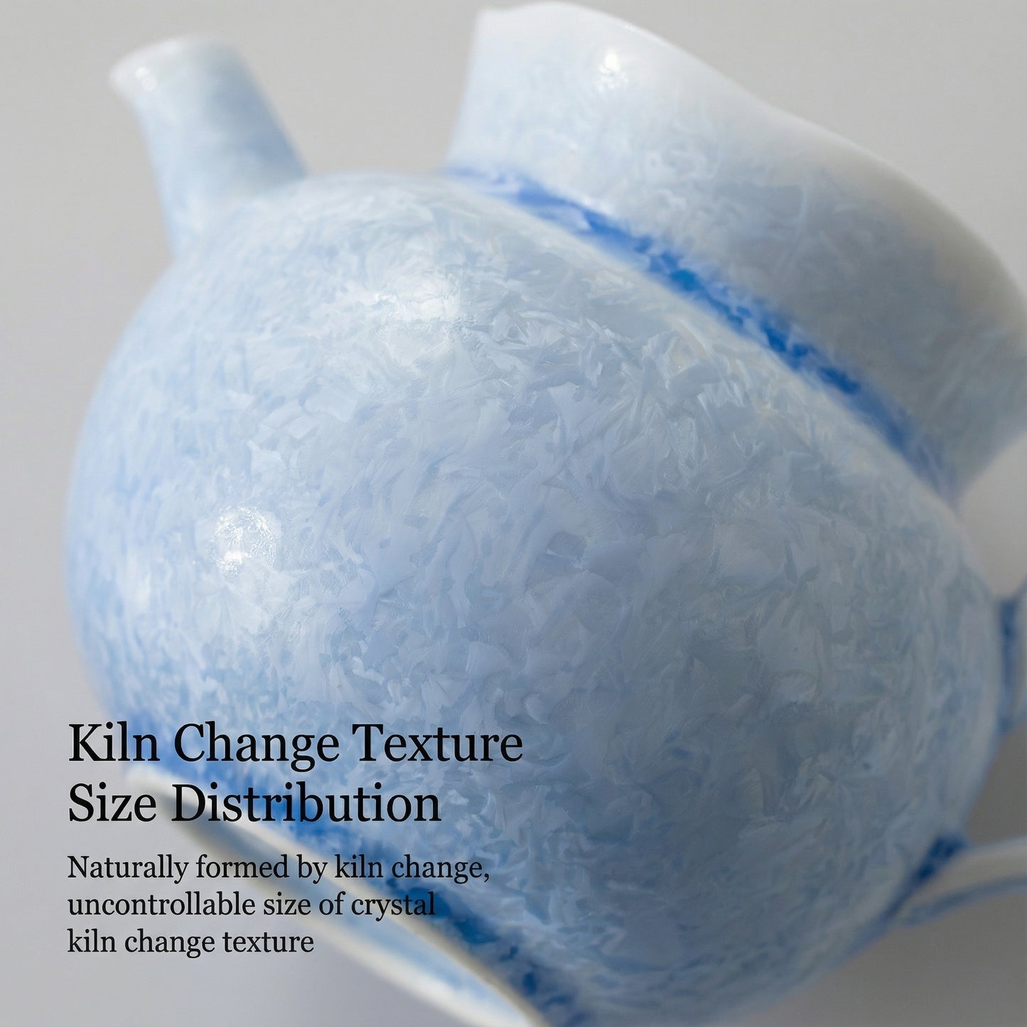 Crystalline Glaze Ceramic Lace Teapot