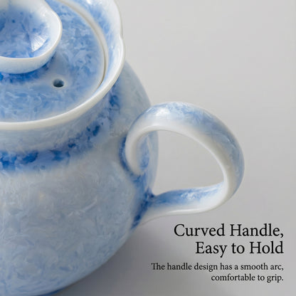 Crystalline Glaze Ceramic Lace Teapot
