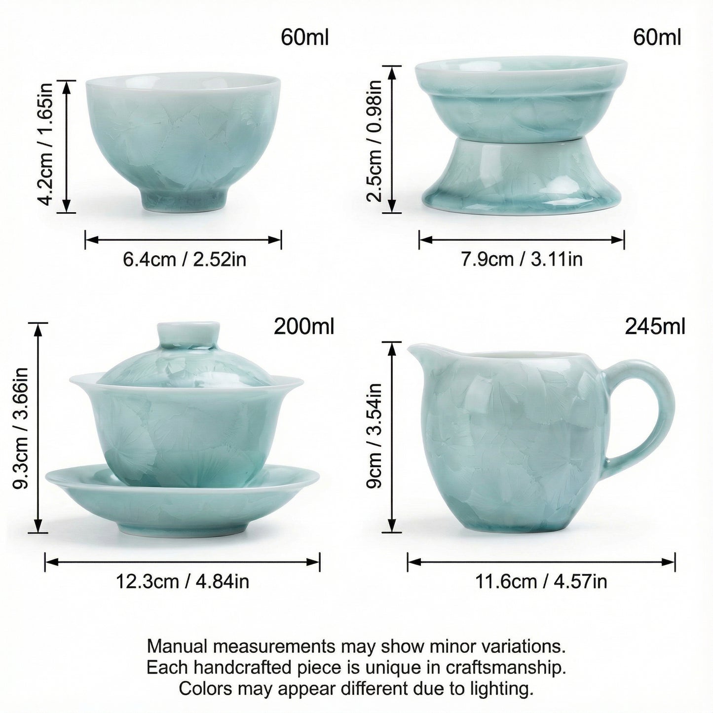 Prism | Crystalline Glaze Tea Sets